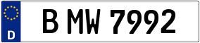 Trailer License Plate